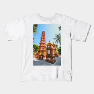 At the Tran Quoc Pagoda, Hanoi Kids T-Shirt